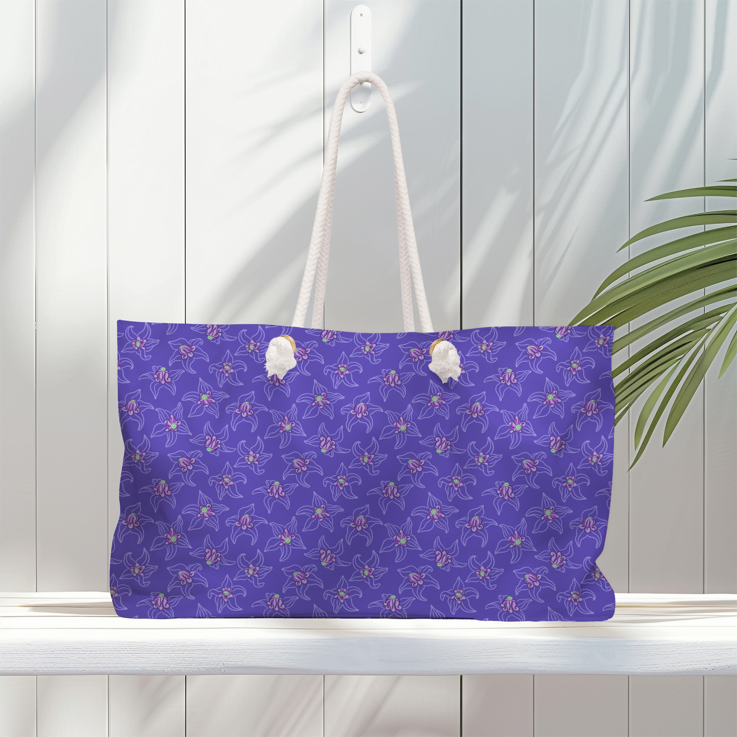 Open Pua Kalaunu Seamless Repeat Pattern
