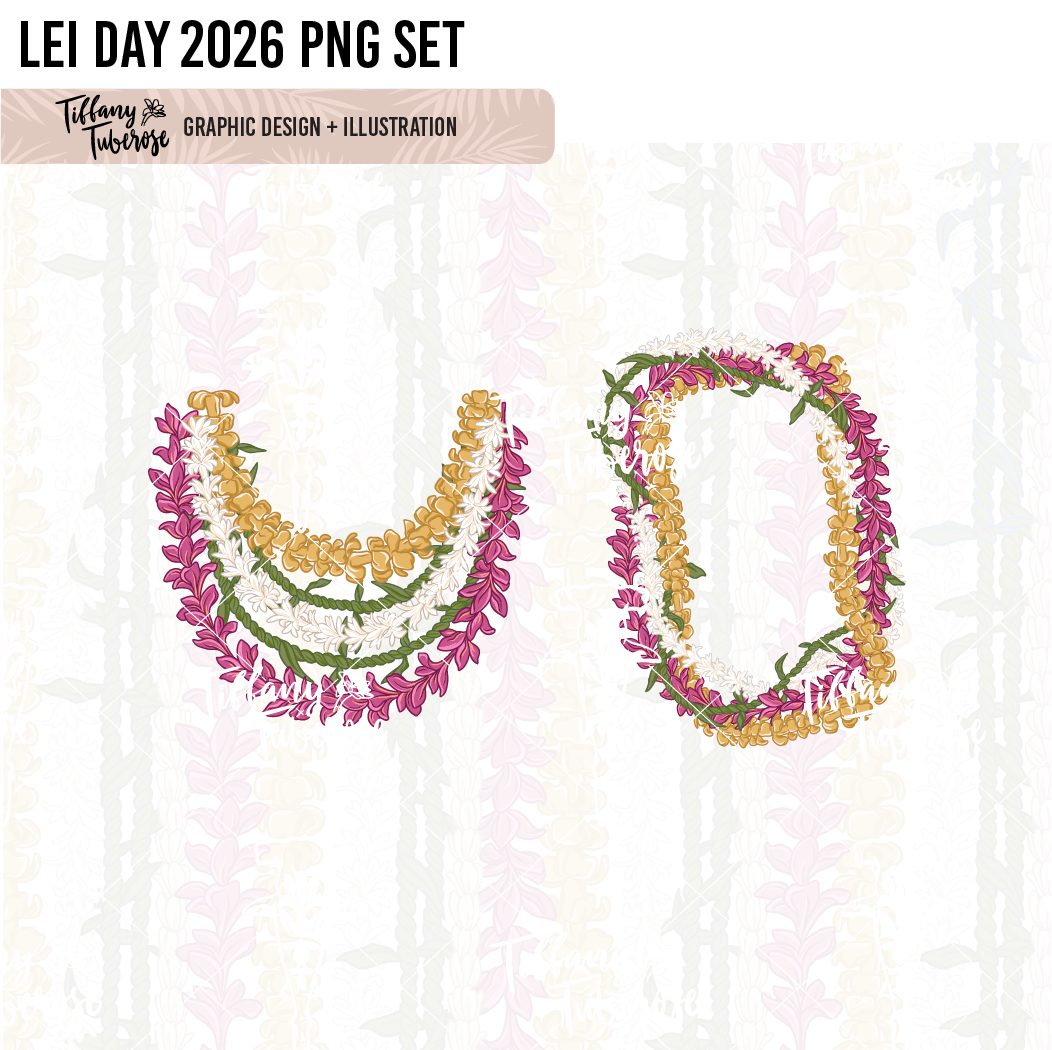 Lei Day 2026 PNG set