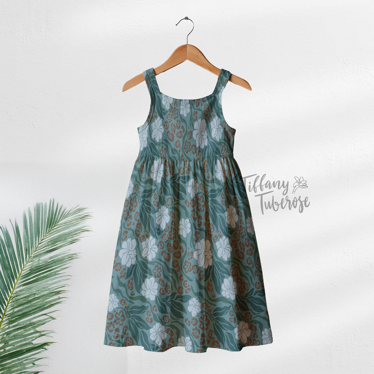 Pikake Maile Jungle Seamless Repeat Pattern
