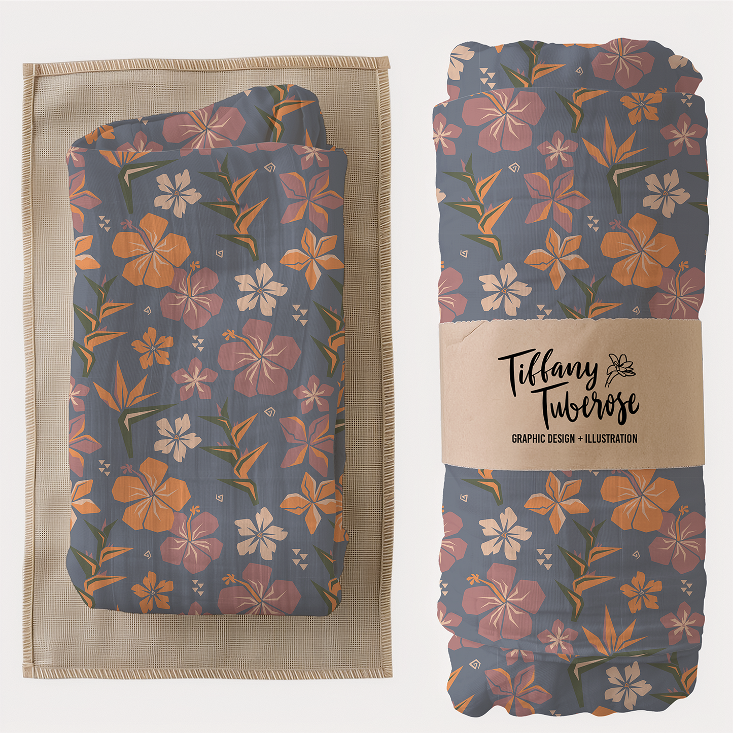 Edgy Floral Seamless Repeat Pattern