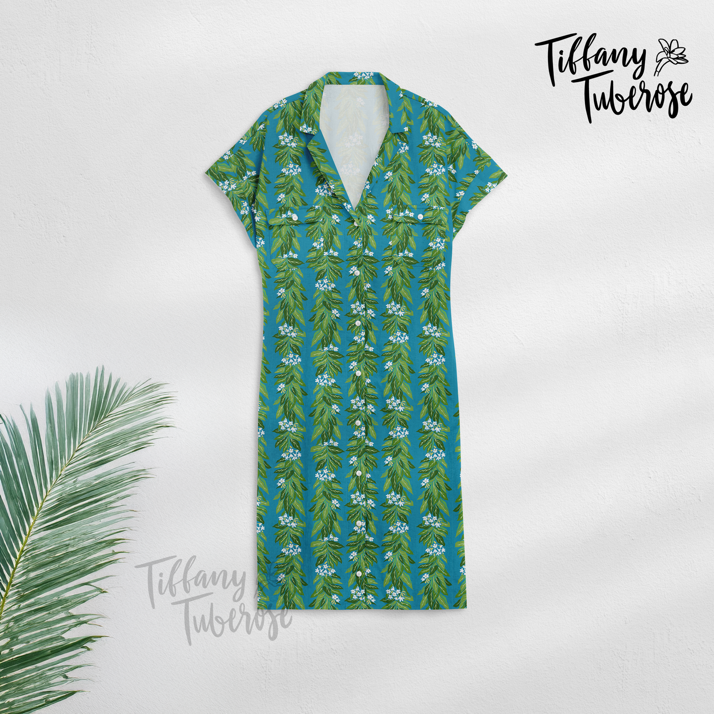 Lei Lau Kukui Seamless Repeat Pattern