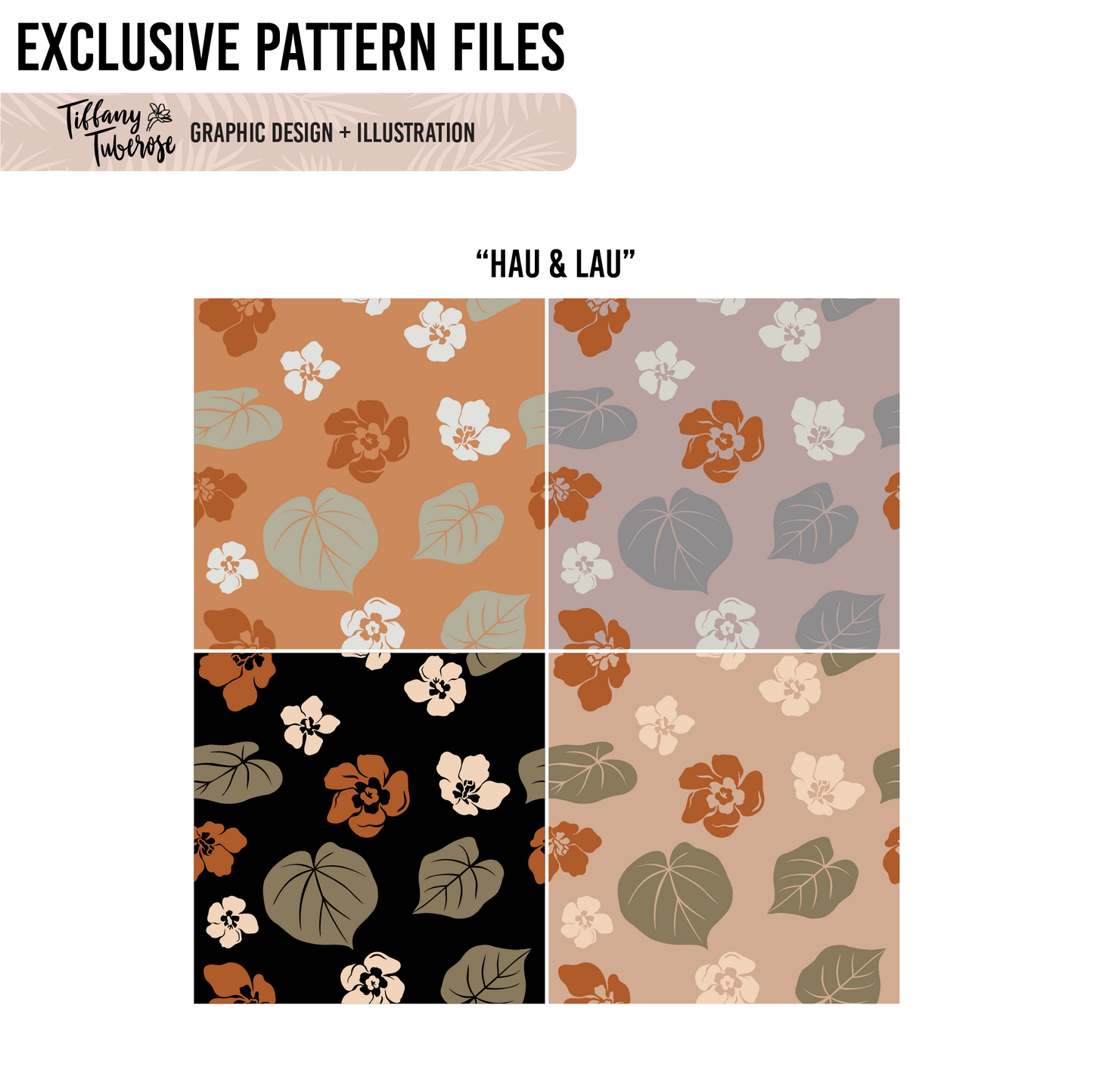 Hau & Lau Seamless Repeat Pattern