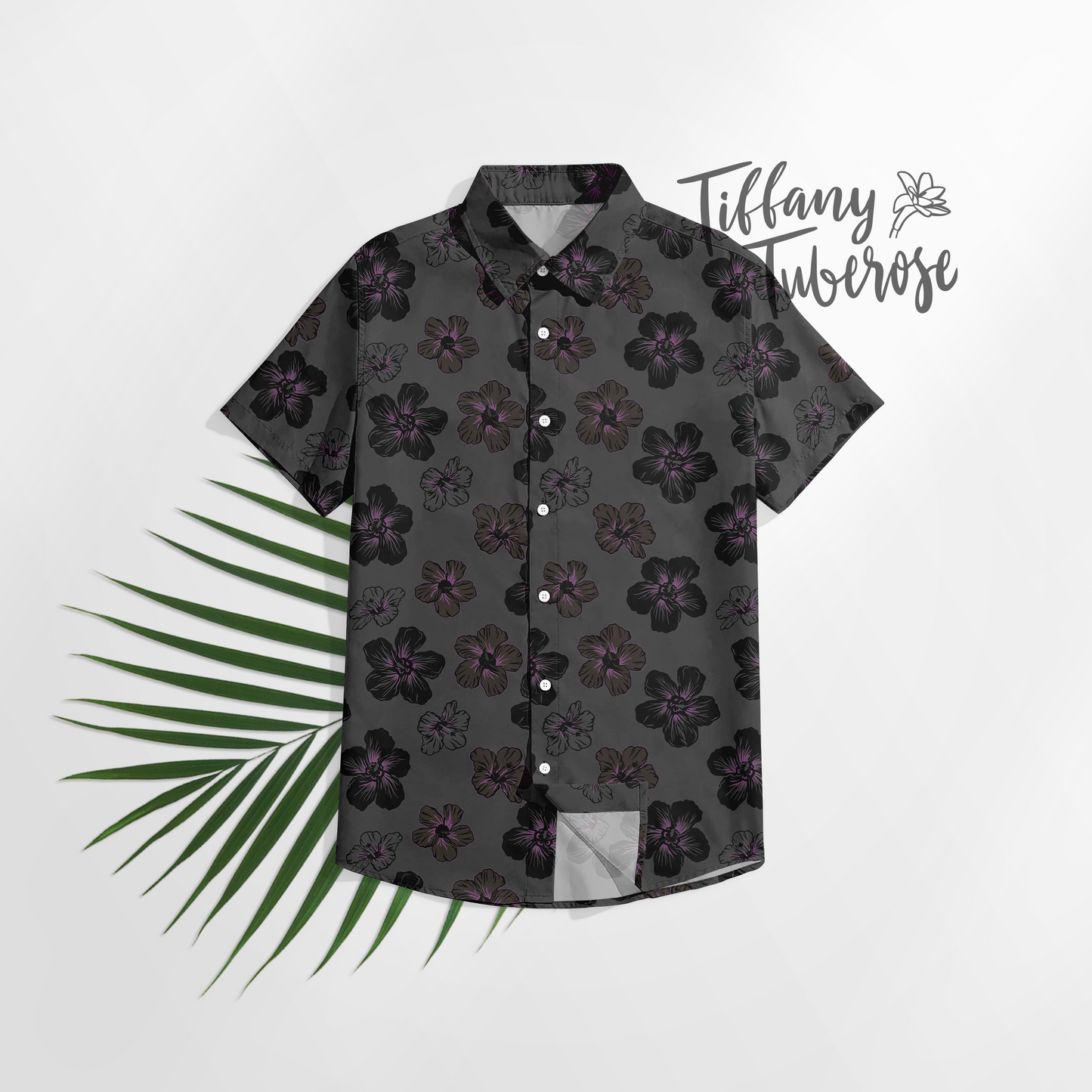 Hau Flower Scatter Seamless Repeat Pattern