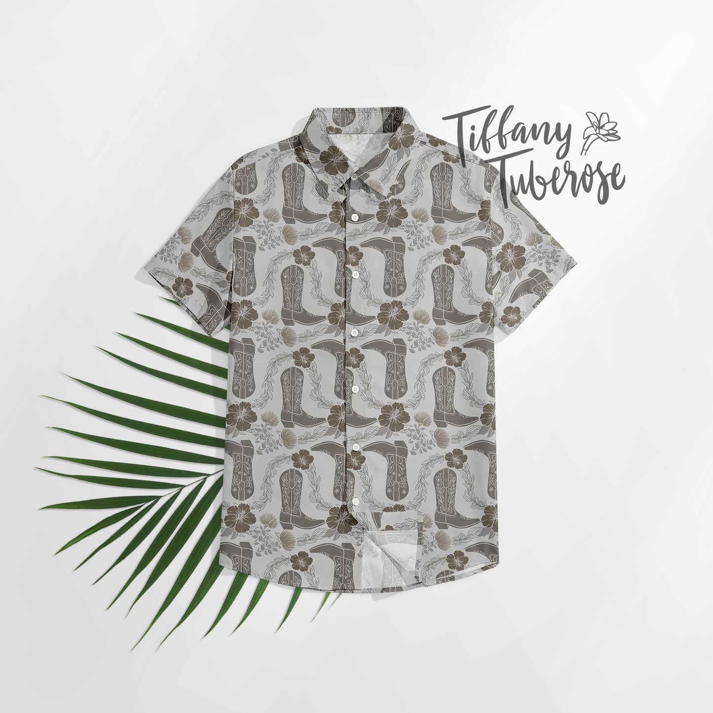 Woah Cowboy Boots Seamless Repeat Pattern