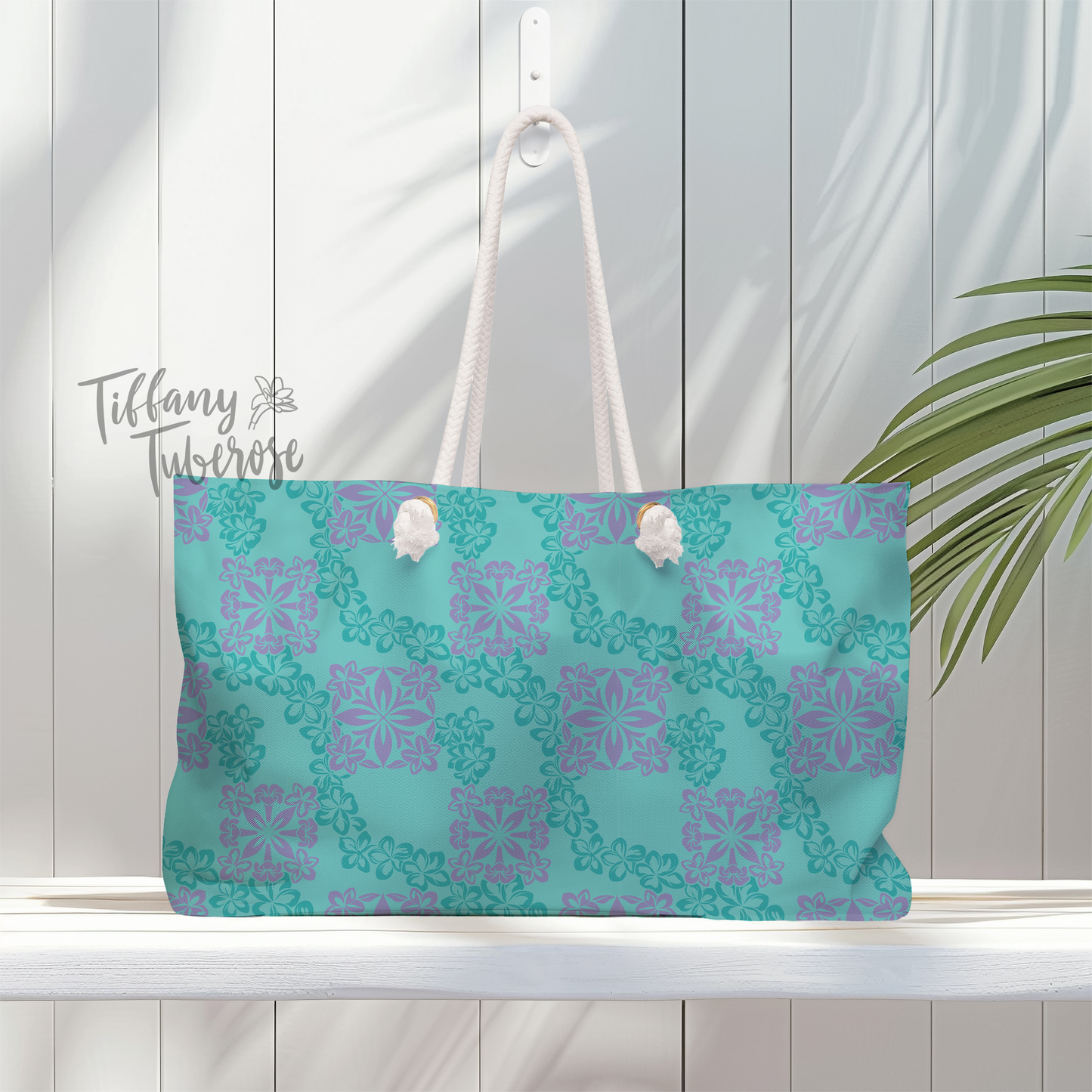Face out Plumeria & Quilts Seamless Repeat Pattern