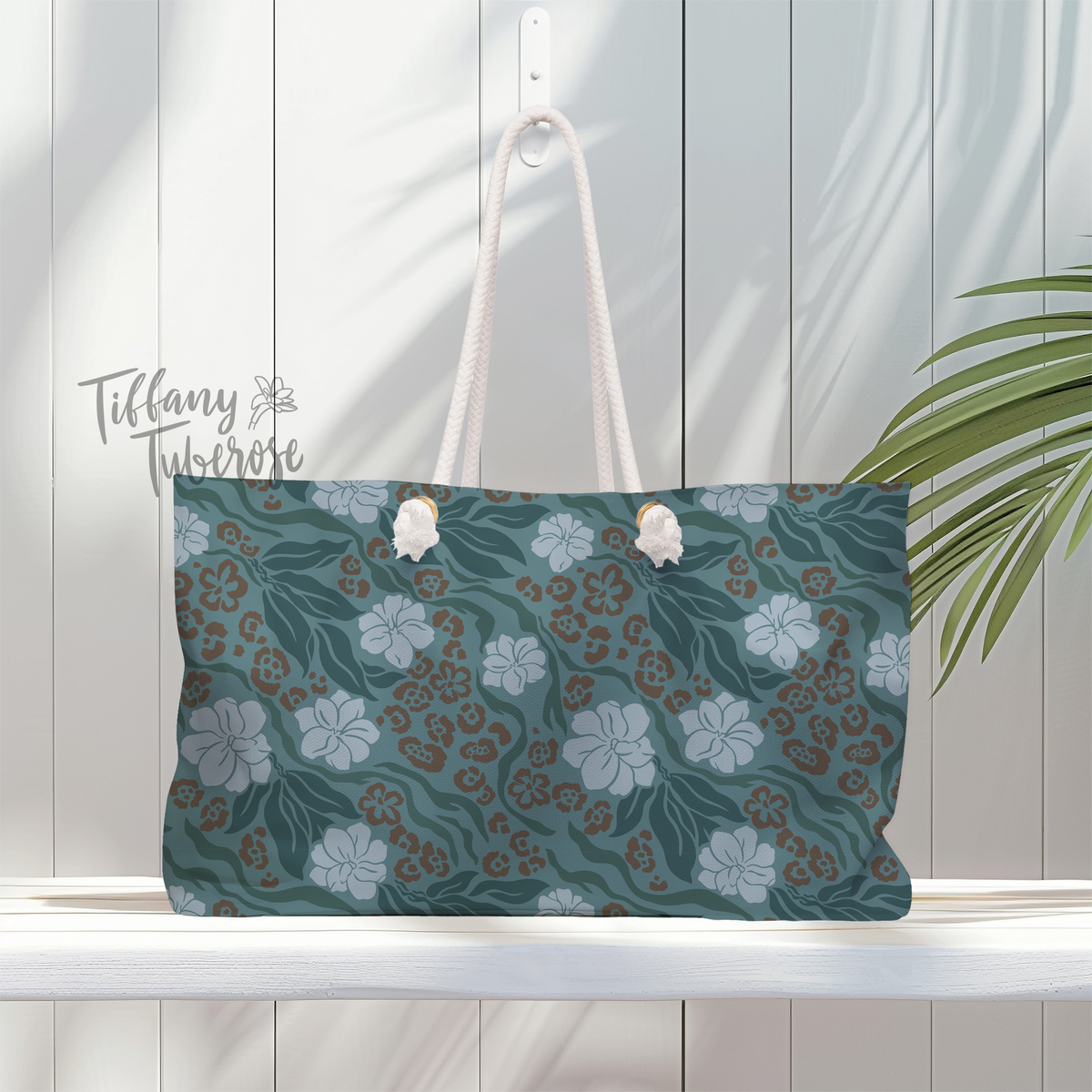 Pikake Maile Jungle Seamless Repeat Pattern