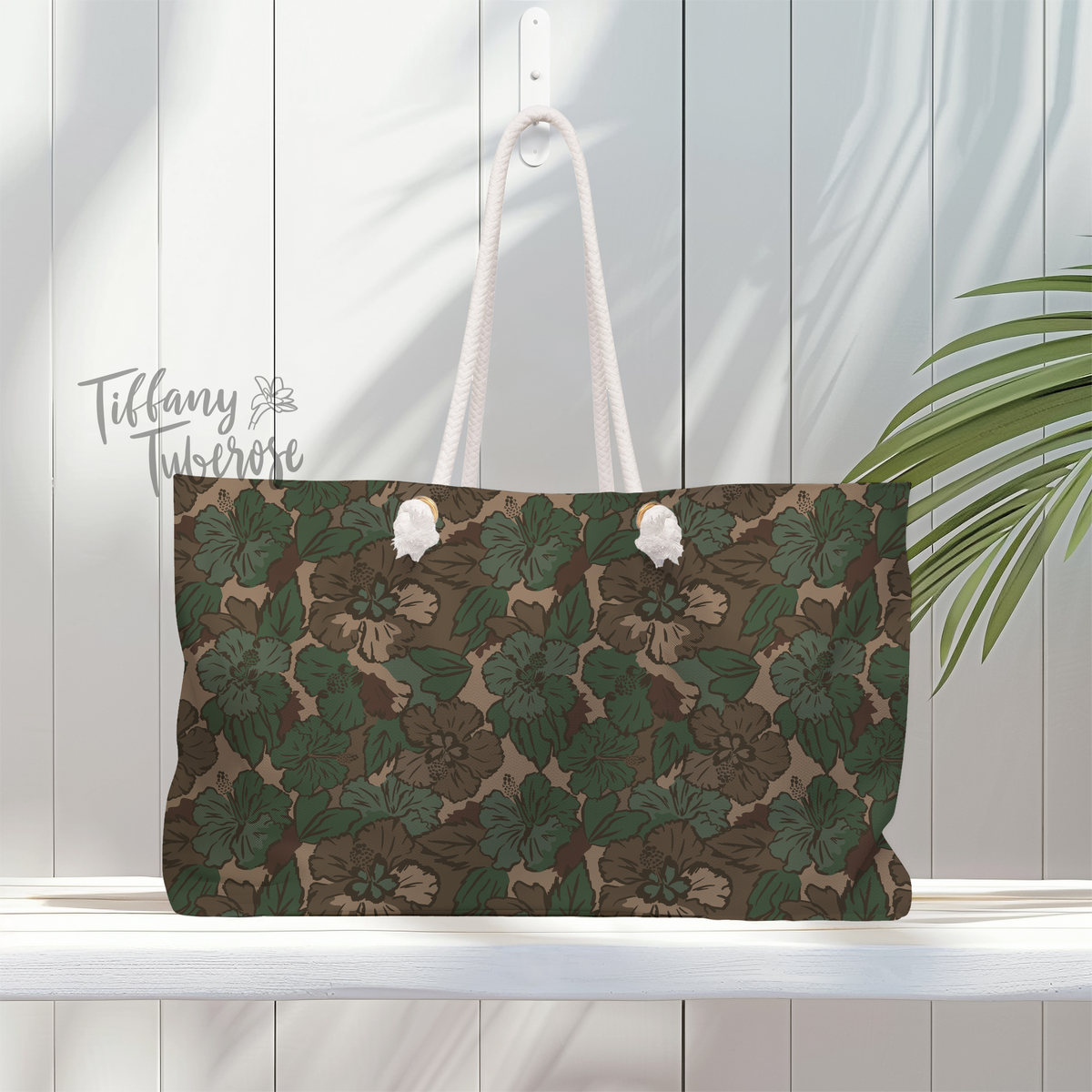 Hibiscus Camo Seamless Repeat Pattern