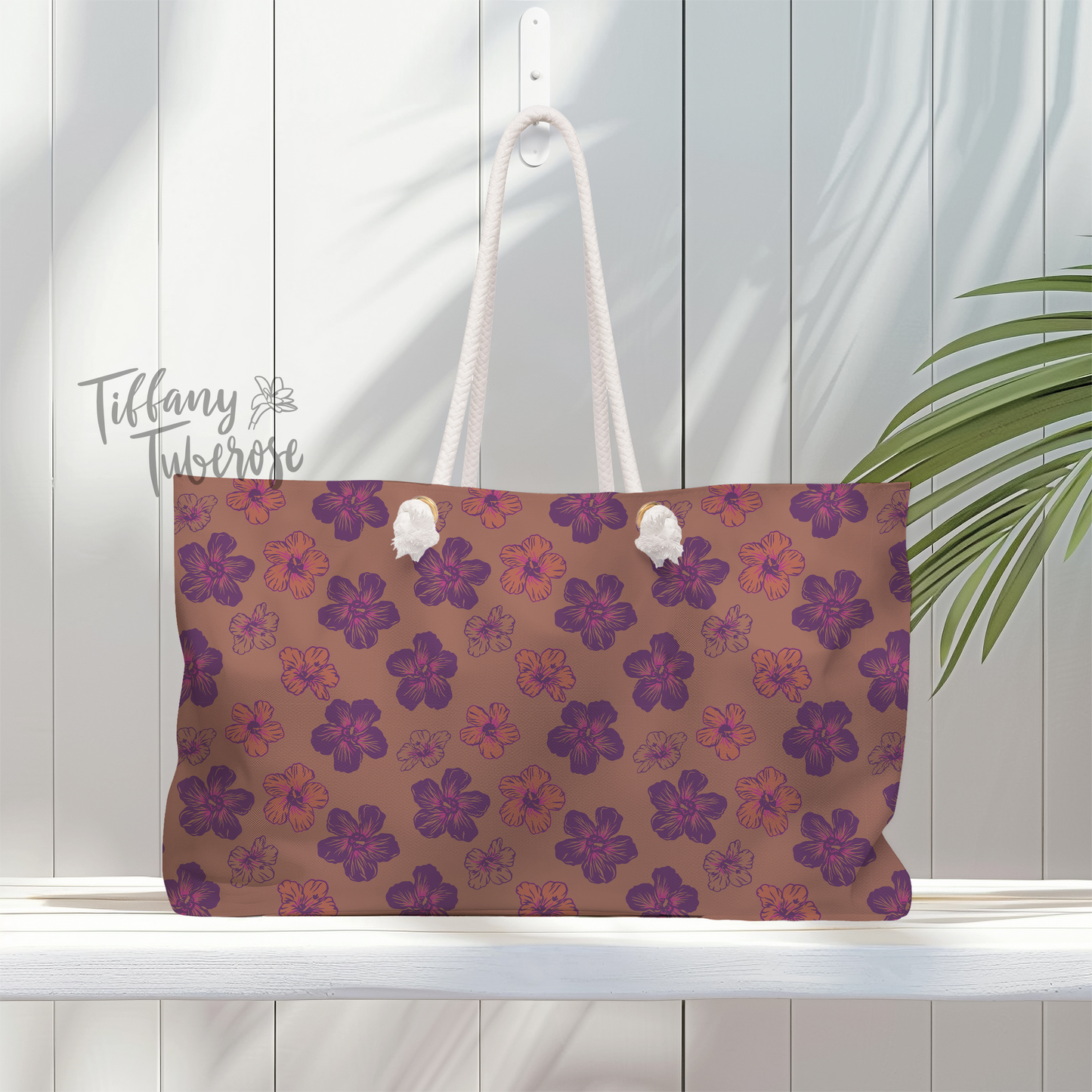 Hau Flower Scatter Seamless Repeat Pattern