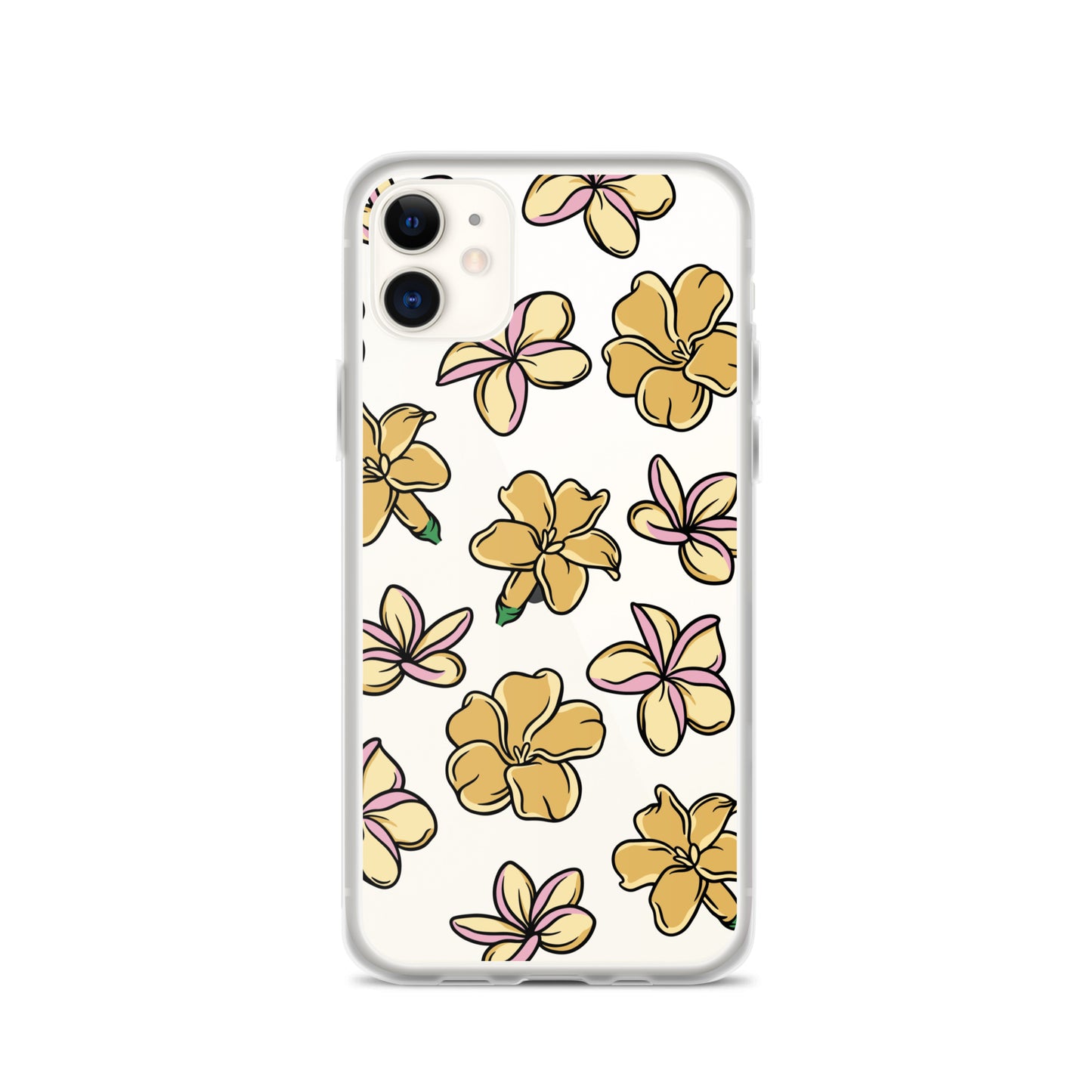 Plumeria and Puakenikeni Clear Case for iPhone®