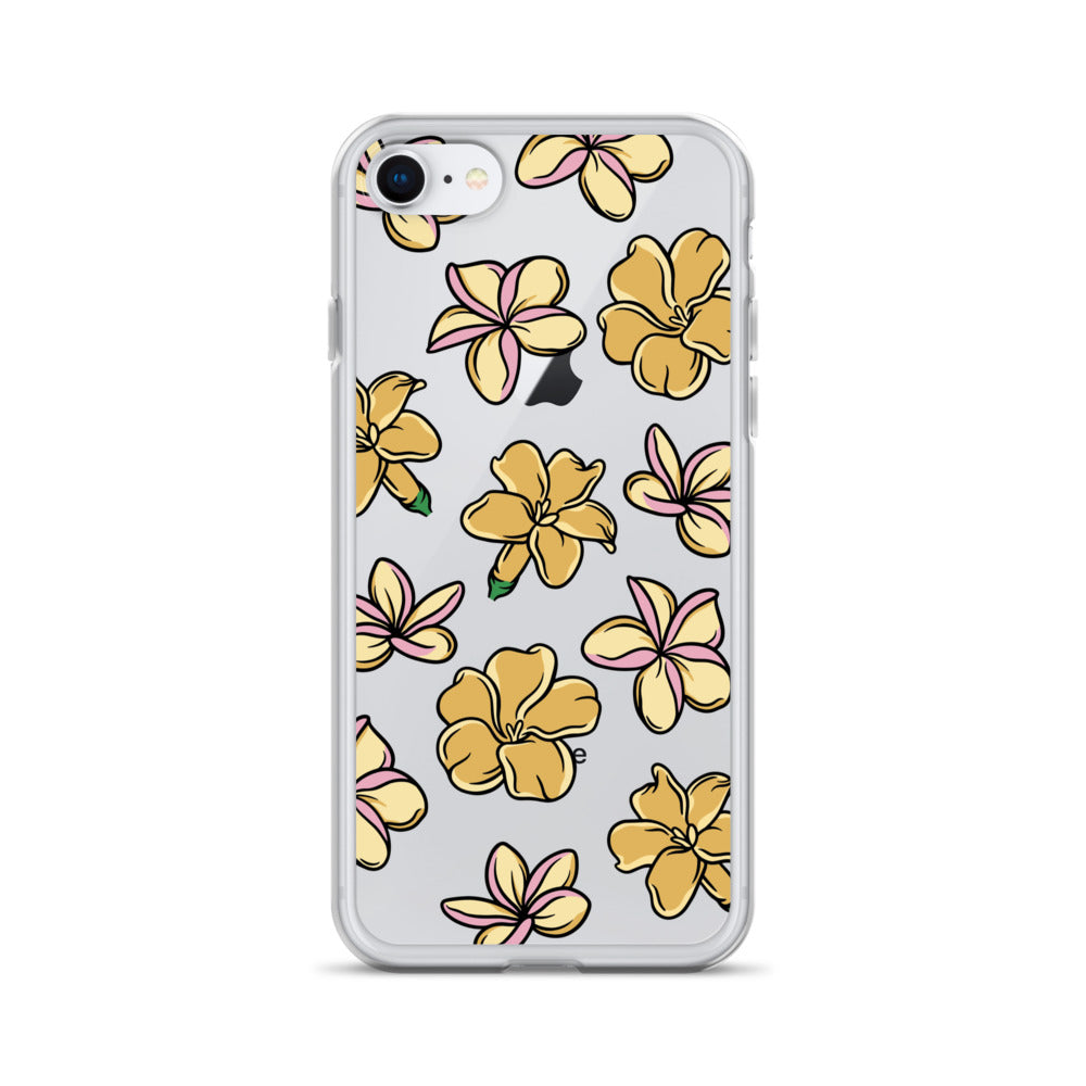 Plumeria and Puakenikeni Clear Case for iPhone®