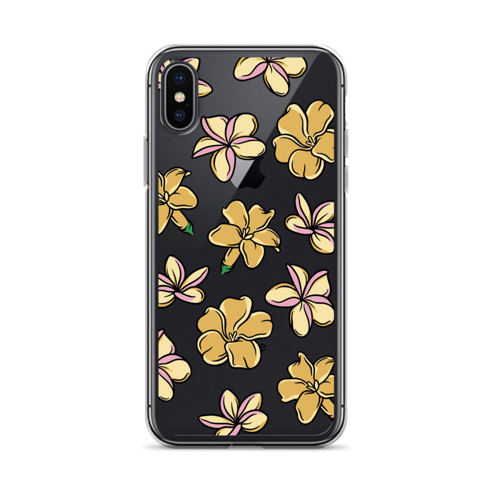 Plumeria and Puakenikeni Clear Case for iPhone®