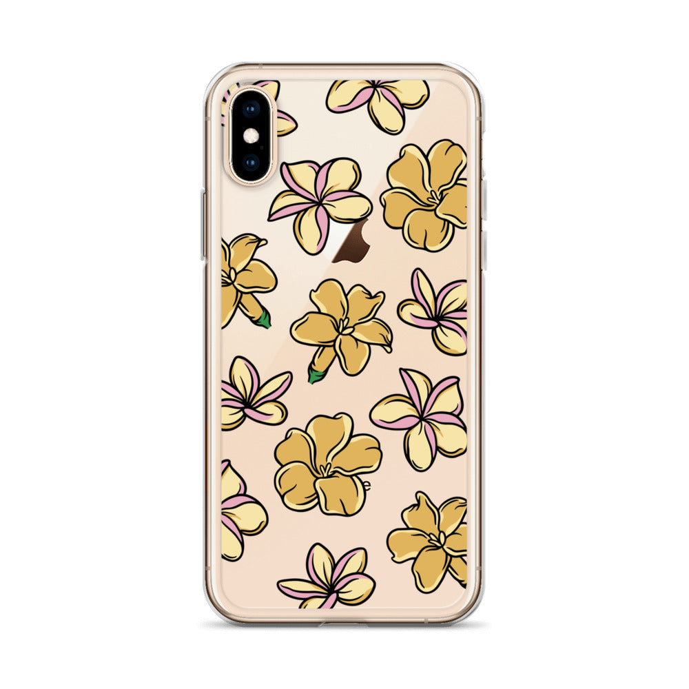 Plumeria and Puakenikeni Clear Case for iPhone®