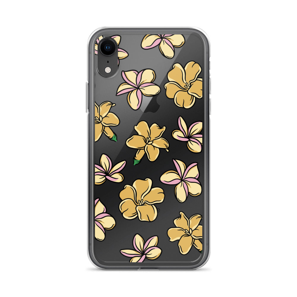 Plumeria and Puakenikeni Clear Case for iPhone®