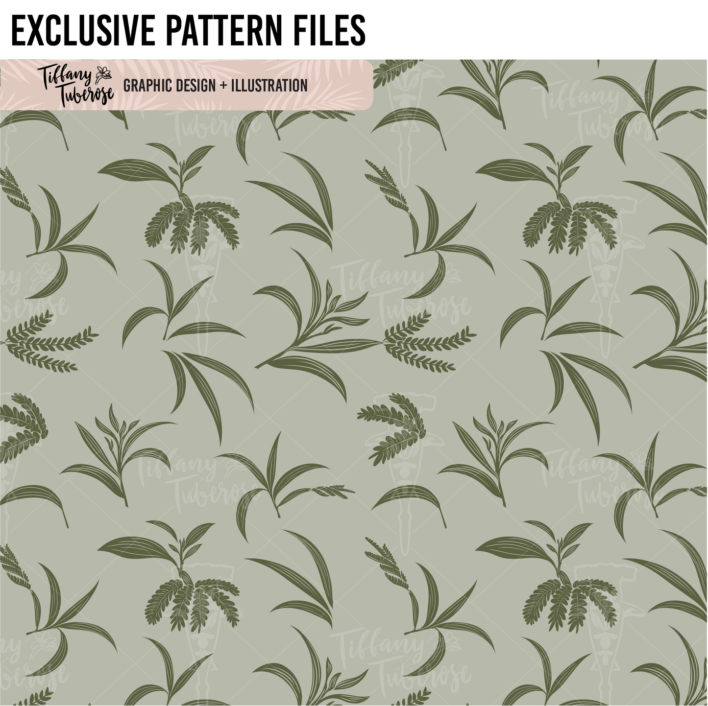Keiki Koa Seamless Repeat Pattern