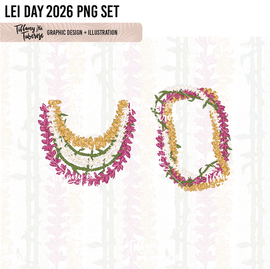 Lei Day 2026 PNG set