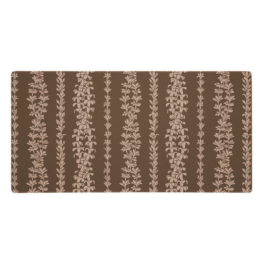 Dark brown Lei Desk Mat