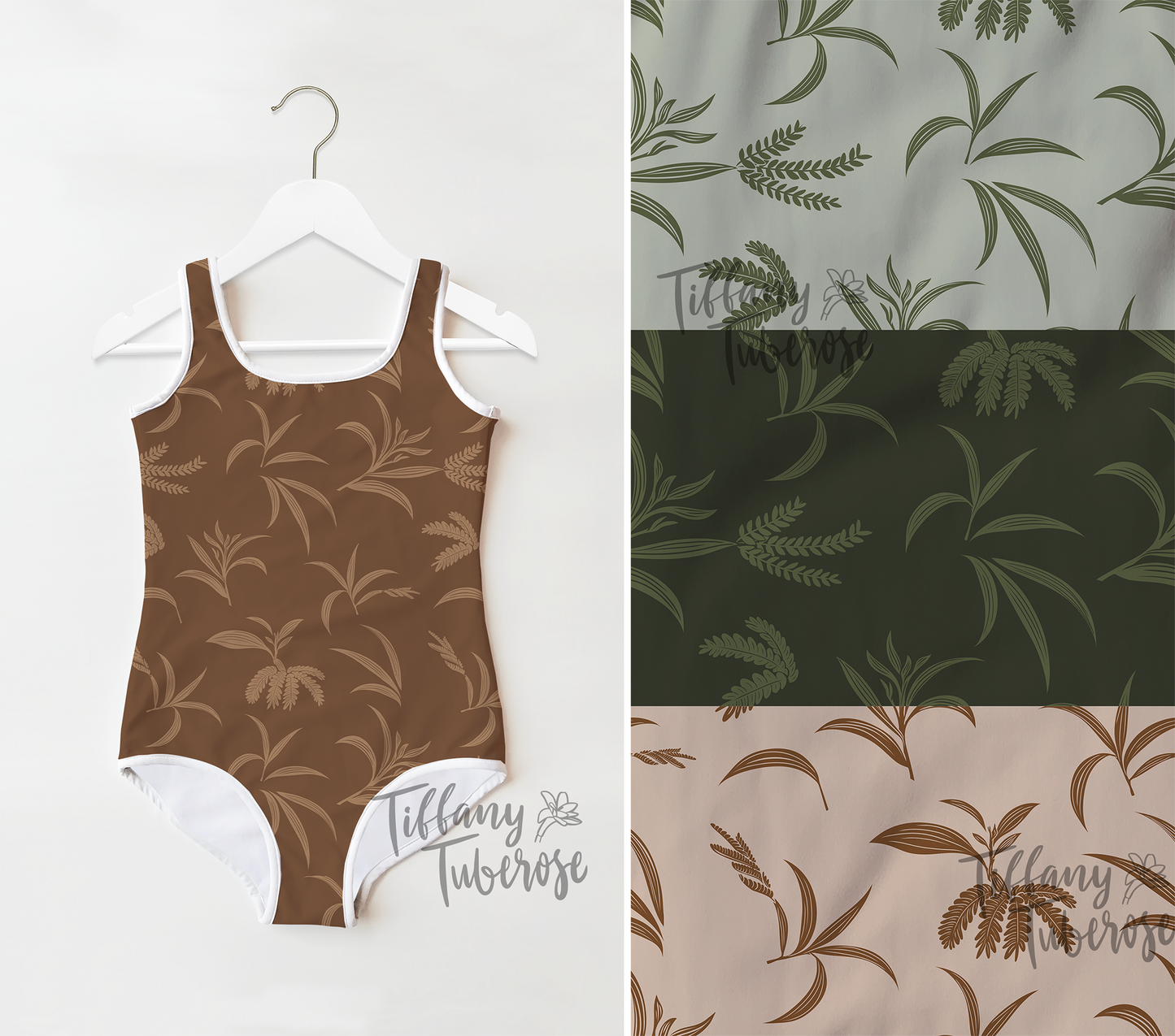 Keiki Koa Seamless Repeat Pattern