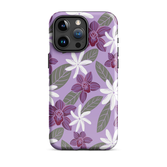 Tiare & Purple Orchid Tough Case for iPhone®